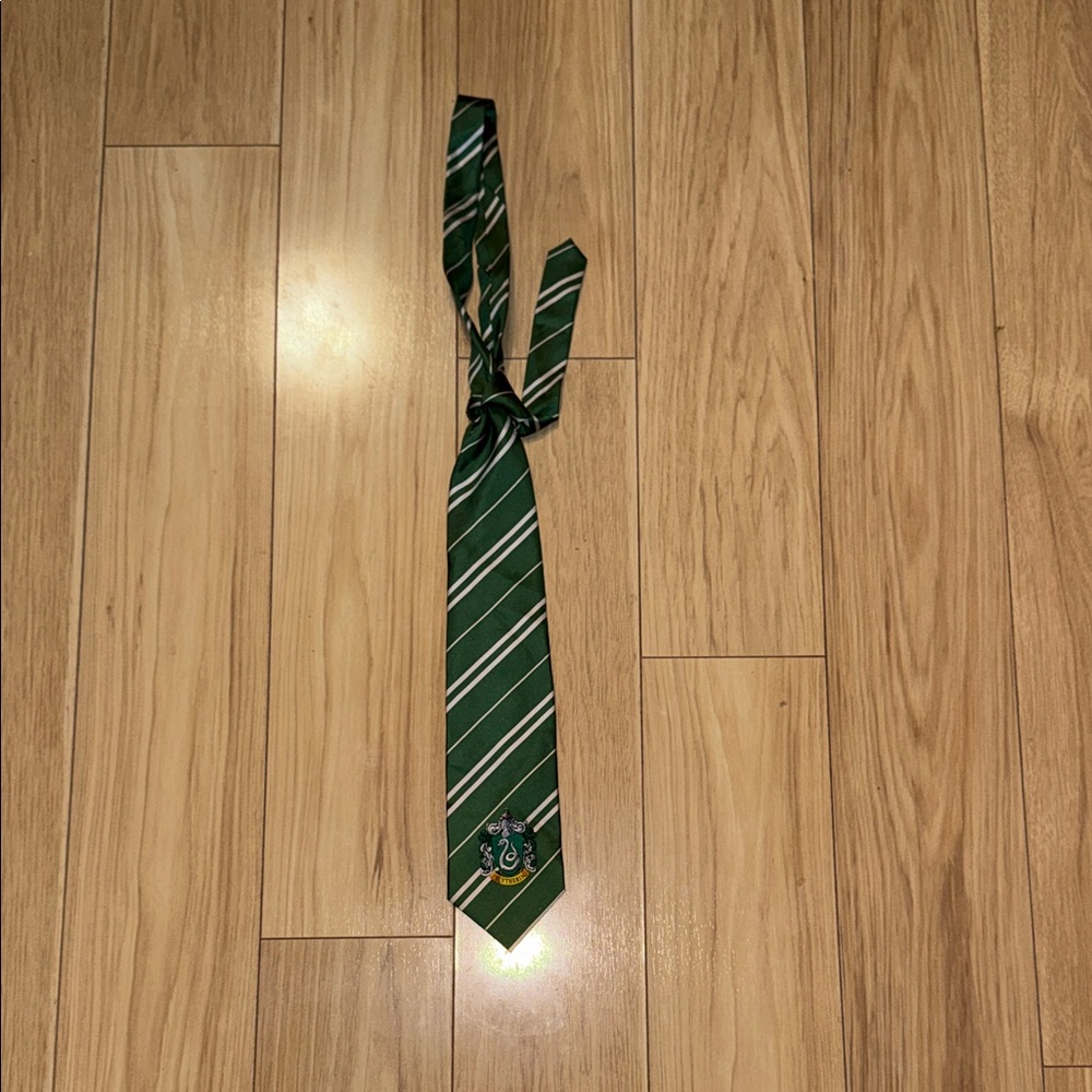Harry Potter Slytherin Green Striped Tie